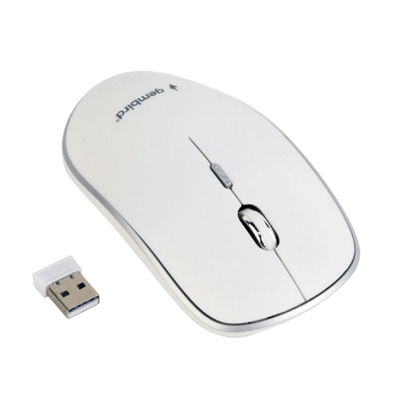 Mouse Wireless Gembird MUSW-4B-01-W, Alb, 3 image