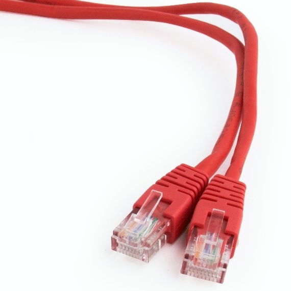 Patch cord Cablexpert PP12-5M/R, CAT5e UTP, 5m, Roșu, 3 image