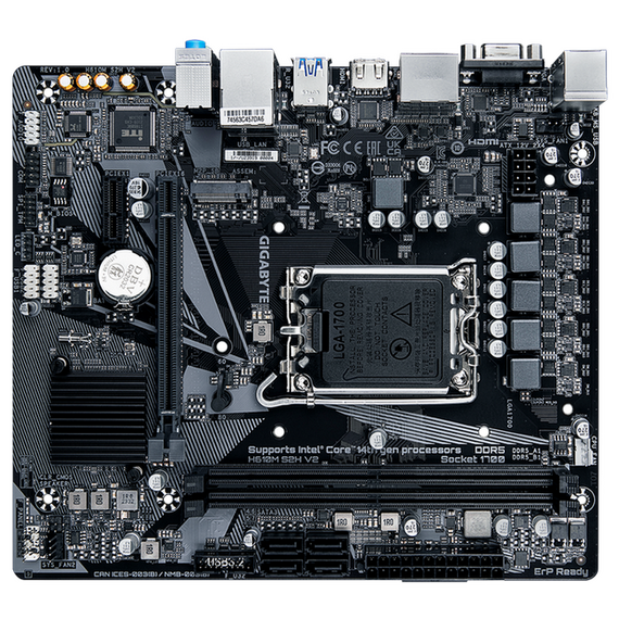 Placă de bază Gigabyte H610M S2H V2, LGA1700, Intel H610, Micro-ATX, 2 image