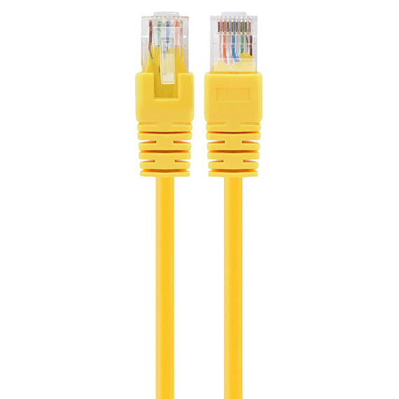 Patch cord Cablexpert PP12-5M/Y, CAT5e UTP, 5m, Galben