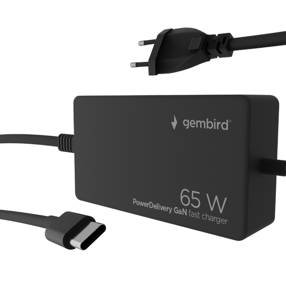 Adaptor de rețea universal Gembird NPA-AC-PDQC65-01, 65W, 3 image