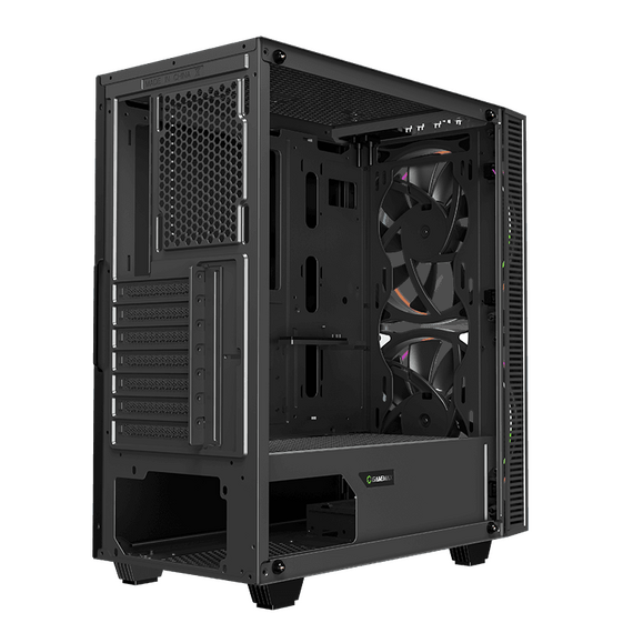 Carcasă PC Gamemax Black Hole, Midi-Tower, Fără PSU, Negru, 3 image