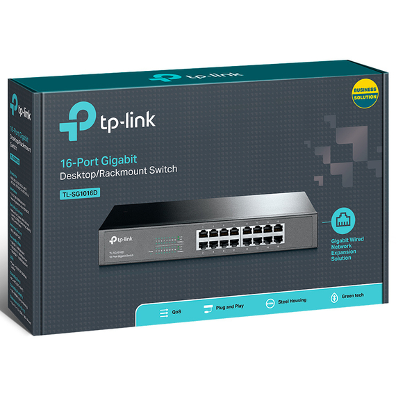 Switch de rețea TP-LINK TL-SG1016D, 16x 10/100/1000 Mbps, 2 image