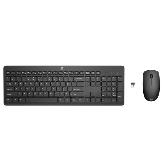 Set Tastatură + Mouse HP 230, Fără fir, Negru