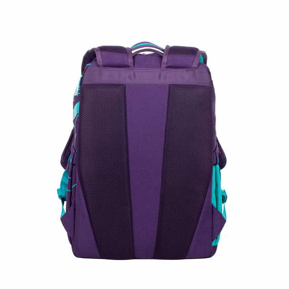 Rucsac zilnic RivaCase Heide, 15.6", Poliester, Violet/Acvamarin, 2 image