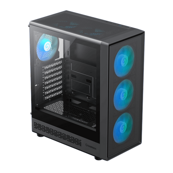 Carcasă PC Gamemax Storm 2 AB, Midi-Tower, Fără PSU, Negru, 2 image