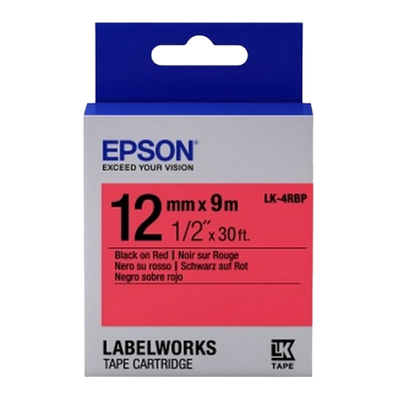 Epson LK-4RBP, 12mm x 9m