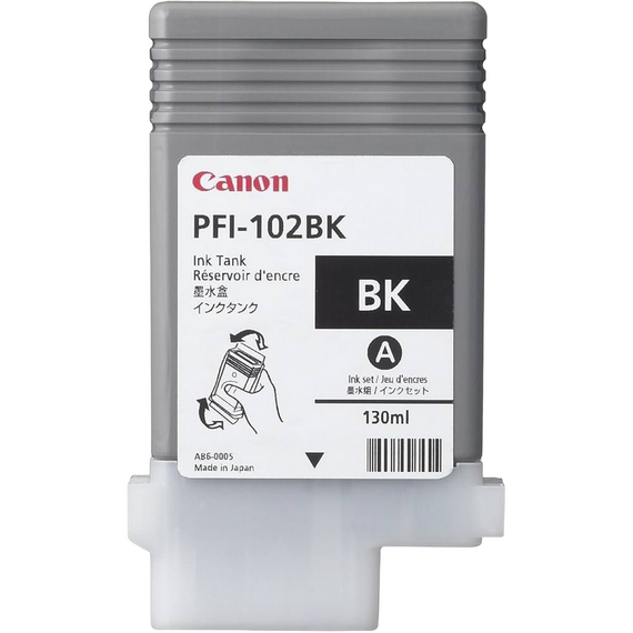 Cartuș de cerneală Canon PFI-102, 130ml, Negru
