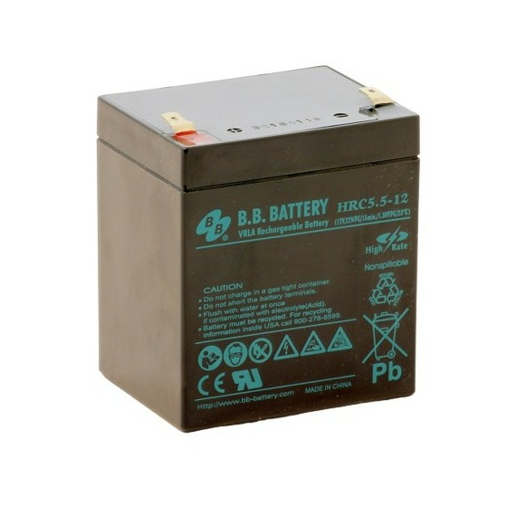Acumulator UPS B.B. HRC5.5-12, 12V, 5,5Ah, 2 image