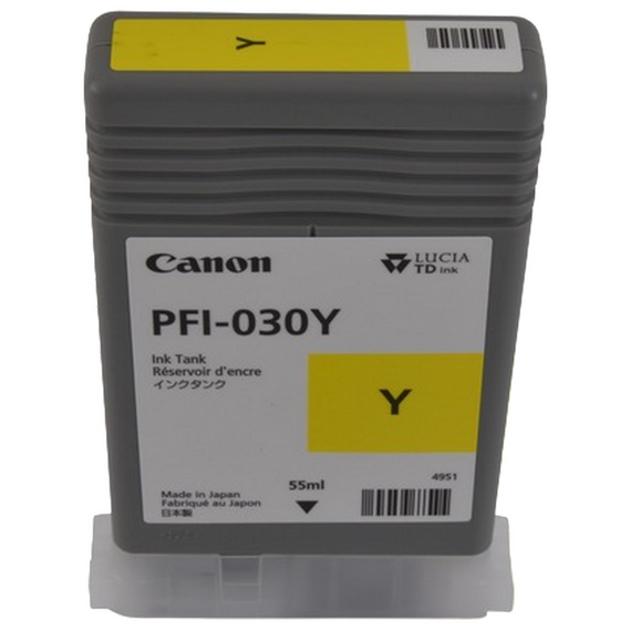 Cartuș de cerneală Canon PFI-030, 55ml, Galben