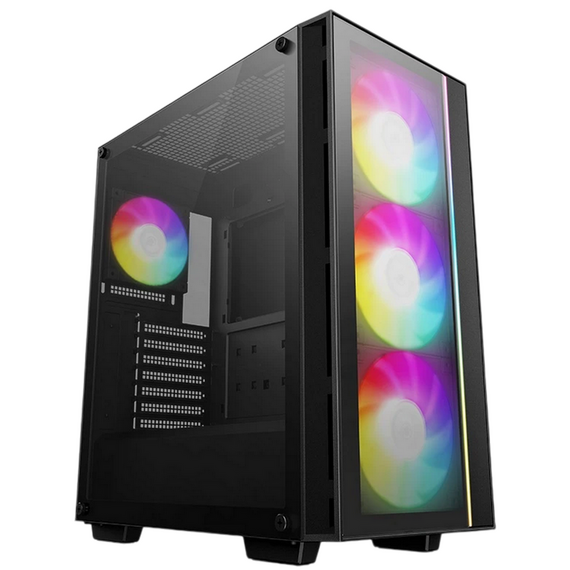 Carcasă PC Deepcool MATREXX 55 V4 , Midi-Tower, Fără PSU, Negru
