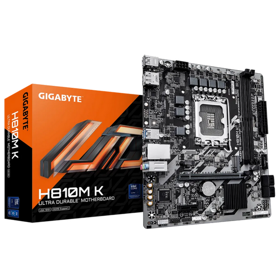 Placă de bază Gigabyte H810M K, LGA1851, Intel H810, Micro-ATX