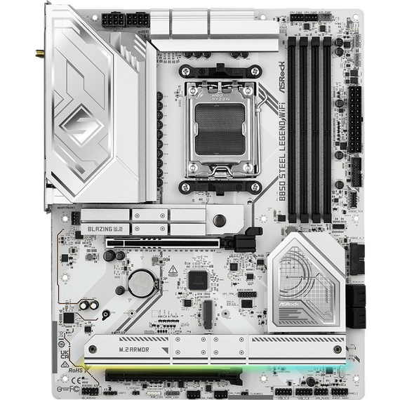 Placă de bază ASRock B850 STEEL LEGEND WIFI, AM5, AMD B850, ATX, 2 image