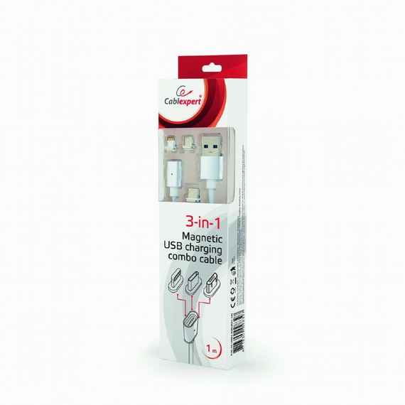 Adaptor pentru cablu USB Cablexpert CC-USB2-AMLM31-1M, /micro-USB Alb, 2 image