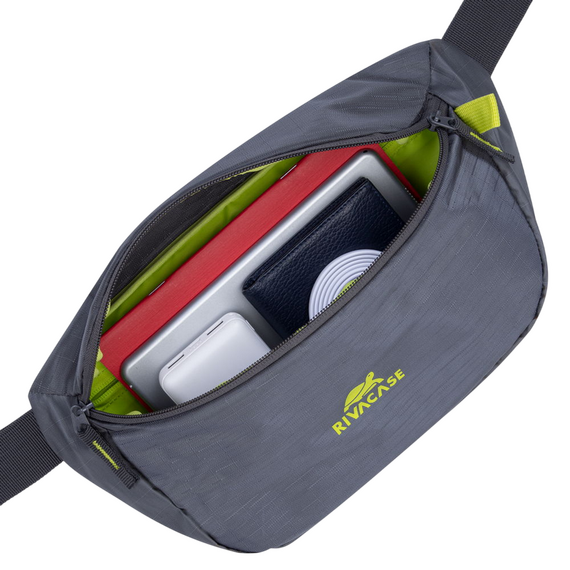 Ruc de talie Rivacase 5512, Poliester, Gri, 2 image