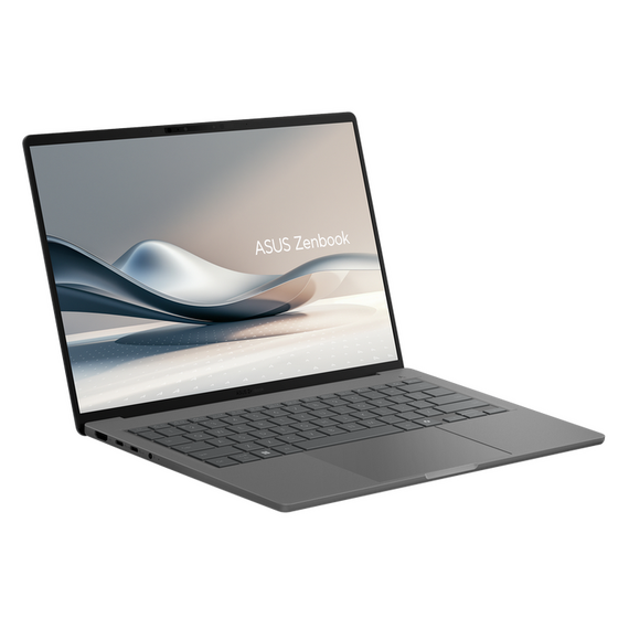 Laptop 14" ASUS Zenbook A14 OLED UX3407QA, Iceland Gray, Qualcomm Snapdragon X X1-26-100, 16GB/512GB, Windows 11 Home, 3 image