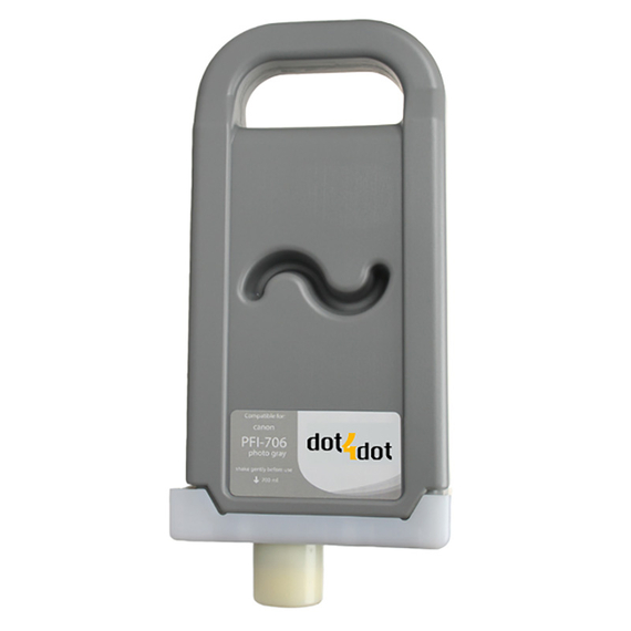 Cartuș de cerneală Canon PFI-706PGY, 700ml, Foto Gray, 3 image