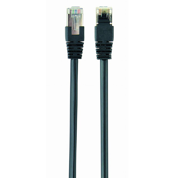 Patch cord Cablexpert PP22-0.5M/BK, Cat5e FTP, 0,5m, Negru, 2 image