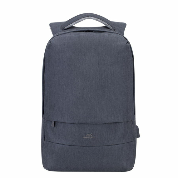 Rucsac pentru Laptop RivaCase Prater, 15.6", Poliester, Gri închis, 3 image