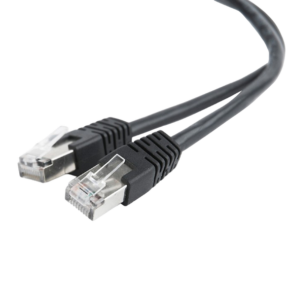 Patch cord Cablexpert PP22-0.5M/BK, Cat5e FTP, 0,5m, Negru, 3 image