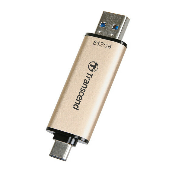 Memorie USB Transcend JetFlash 930C, 512GB, Auriu, 3 image