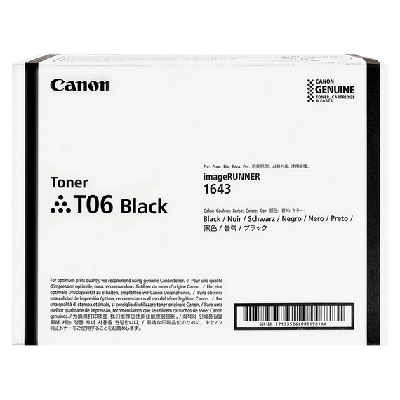 Toner Canon T06, Negru