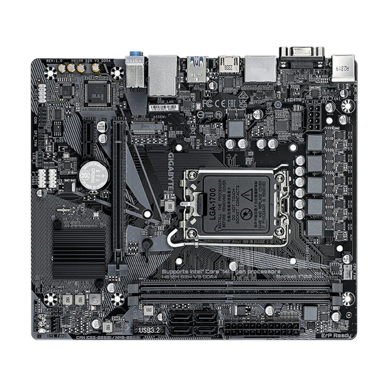 Placă de bază Gigabyte H610M S2H V3 DDR4, LGA1700, Intel H610, Micro-ATX, 3 image