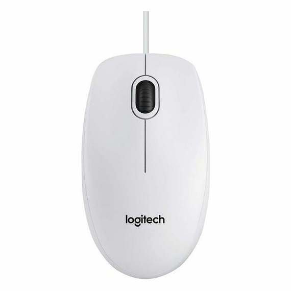 Mouse Logitech B100, Alb, 3 image