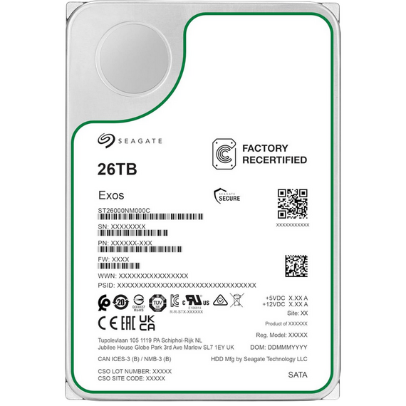 Unitate HDD Seagate Exos, 3.5", 26 TB 