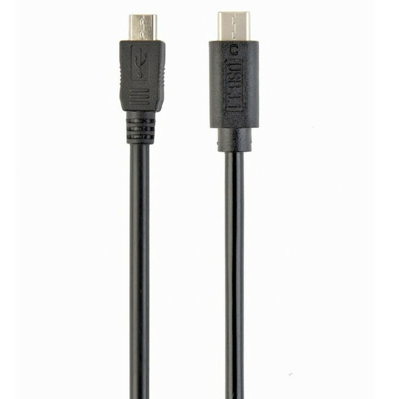 Cablu încărcare și sincronizare Cablexpert CCP-USB2-mBMCM-6, USB Type-C/micro-USB, 1,8m, Negru, 2 image