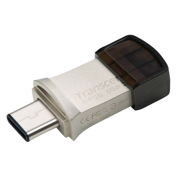 Memorie USB Transcend JetFlash 890, 64GB, Argintiu