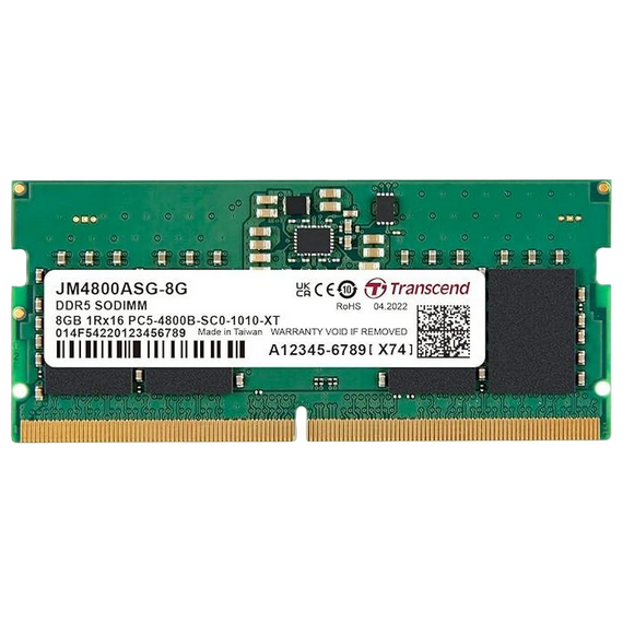 Memorie RAM Transcend JM4800ASG-8G, DDR5 SDRAM, 4800 MHz, 8GB, JM4800ASG-8G, 3 image