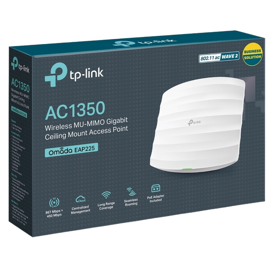 Punct de acces fără fir TP-LINK EAP225, 450 Mbps, 867 Mbps, Alb, 2 image