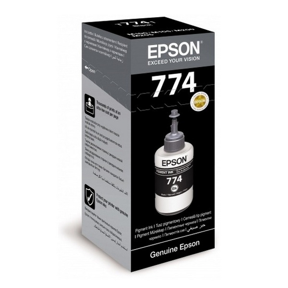 Recipient de cerneală Epson T774 Pigment Ink, 140ml, Negru, 2 image