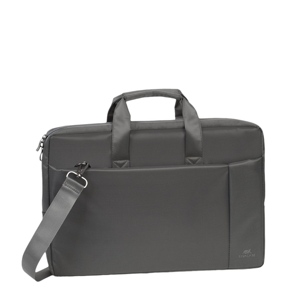 Geantă pentru Laptop Rivacase Central, 17.3", Poliester, Gri