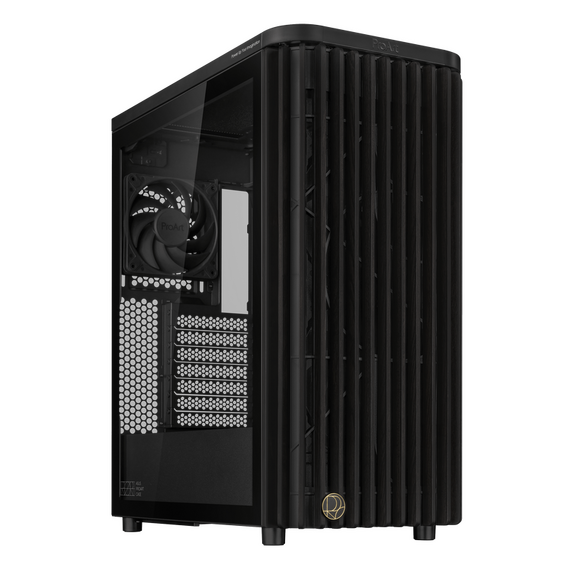 Carcasă PC ASUS ProArt PA401 Wood TG, Midi-Tower, Fără PSU, Negru