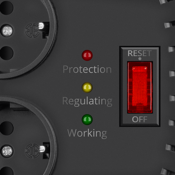 Stabilizator de Tensiune SVEN VR-F600, Alb, 3 image