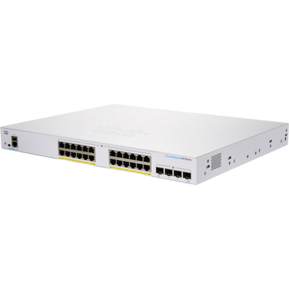 Switch de rețea Cisco CBS250-24FP-4G, 24x 10/100/1000 Mbps