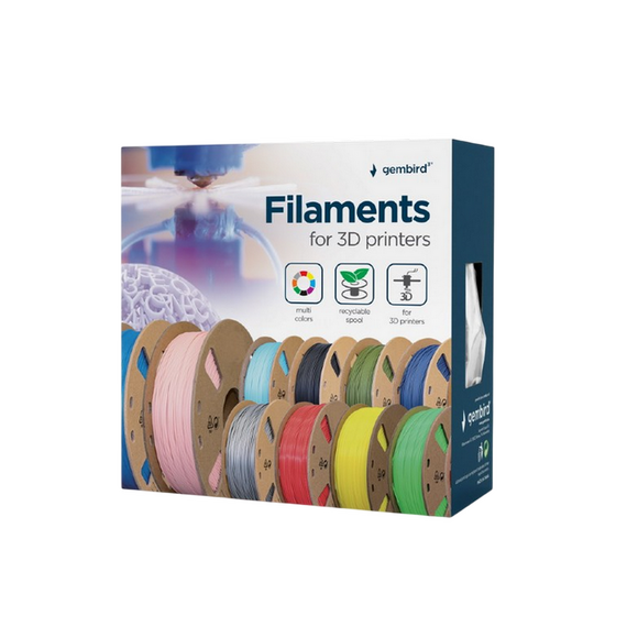 Filament pentru imprimantă 3D Gembird 3DP-PLA+1.75-02-G, PLA+, Verde, 1.75 mm, 1kg, 2 image