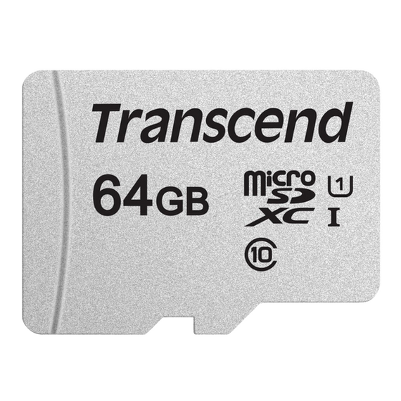 Card de Memorie Transcend MicroSDXC Class 10, 64GB (TS64GUSD300S)