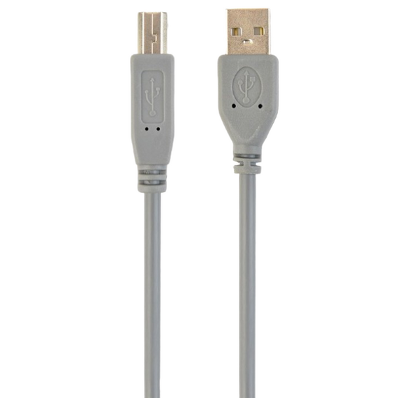 Cablu de comunicație Cablexpert CCP-USB2-AMBM-6G, USB Type-A/USB Type-B, 1,8m, Gri