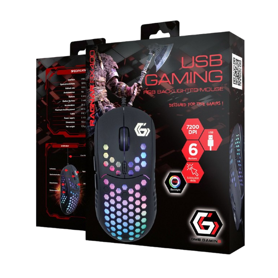 Gaming Mouse Gembird RAGNAR-RX400, Negru, 2 image
