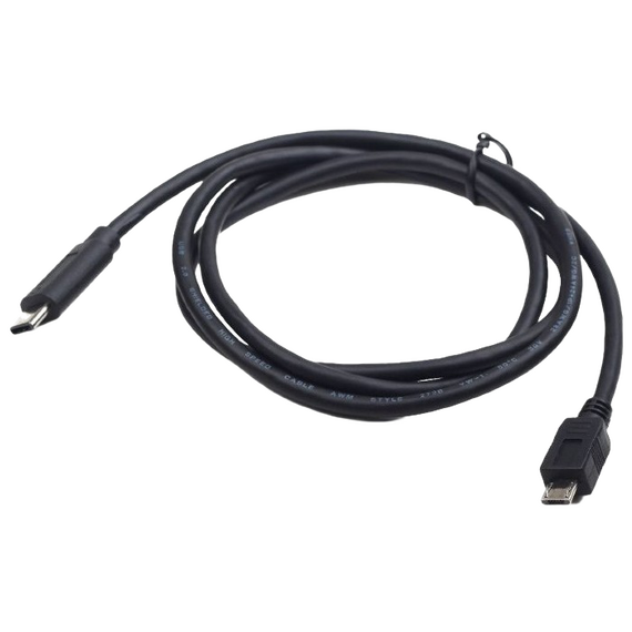 Cablu încărcare și sincronizare Cablexpert CCP-USB2-mBMCM-6, USB Type-C/micro-USB, 1,8m, Negru, 3 image