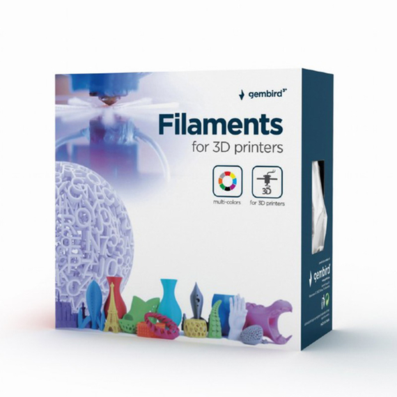 Filament pentru imprimantă 3D Gembird 3DP-ABS1.75-01-FY, ABS, Galben Fluorescent, 1.75 mm, 1kg, 3 image