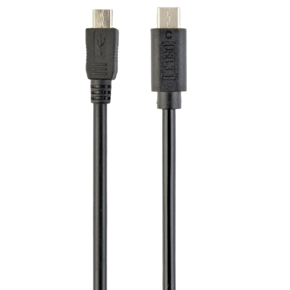 Cablu încărcare și sincronizare Cablexpert CCP-USB2-mBMCM-6, USB Type-C/micro-USB, 1,8m, Negru
