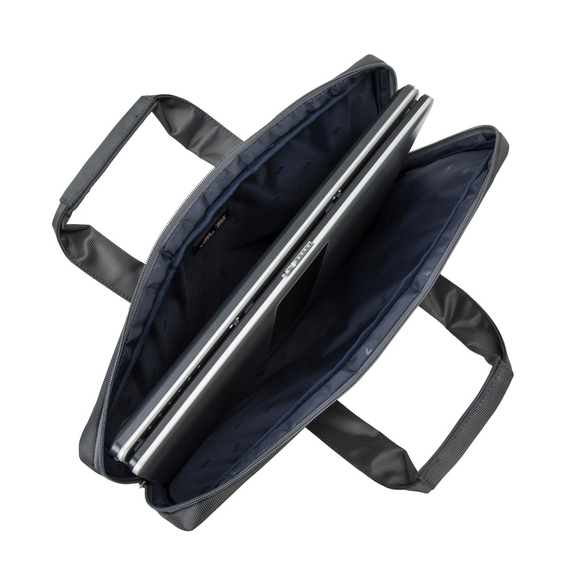 Geantă pentru Laptop Rivacase Central, 17.3", Poliester, Gri, 2 image