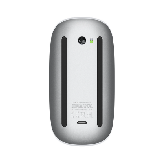 Mouse Wireless Apple Magic Mouse 2 A3204 USB-C, Multi-Touch Surface, Alb, 3 image