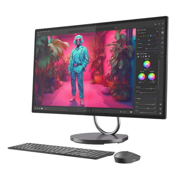 Computer All-in-One Lenovo Yoga 32ILL10, 31,5", Intel Core Ultra 7 258V, 32GB/1024GB, Windows 11 Pro, Storm Grey, 3 image