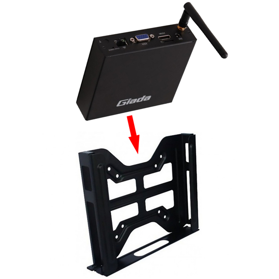 Suport Vesa pentru F210 Giada NUC-JC530, Negru, 2 image