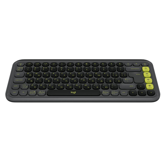 Tastatură Logitech POP ICON, Fără fir, Grafit | Verde, 3 image